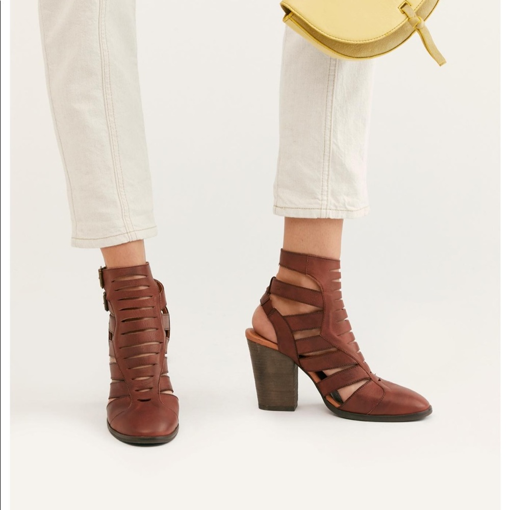 Free People Women’s Brown Hayes Heel Boot